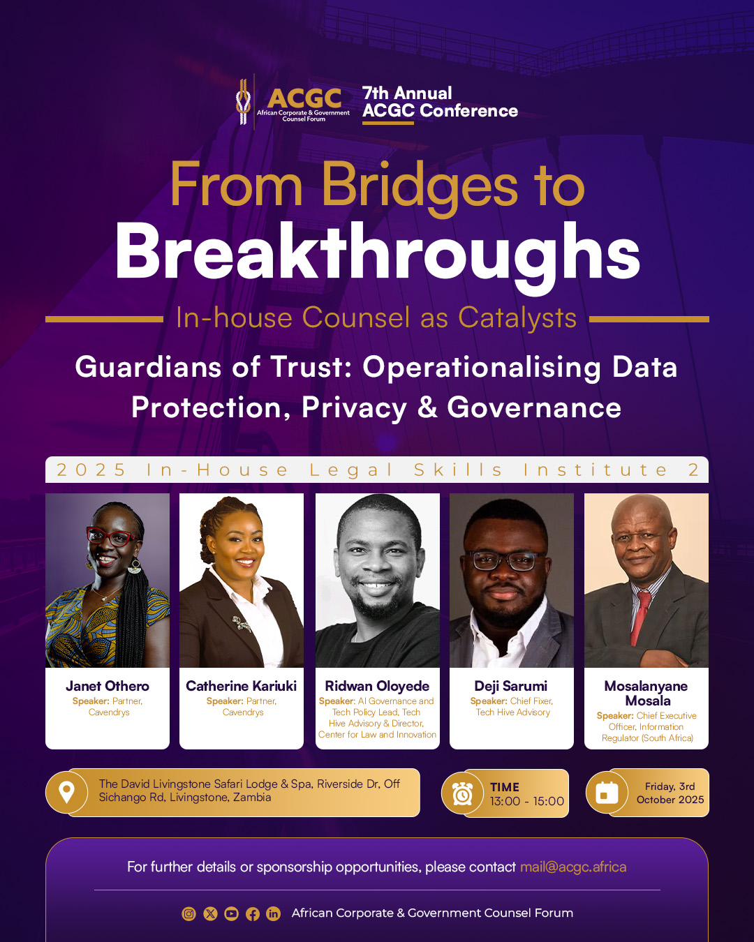 Cavendrys at ACGC 2025. Guardians of Trust in Data Protection & Privacy